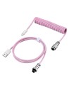 Coiled Cable Rose 1,4M USB-C – Câble Spiralé pour Clavier Mécanique Gaming-abidia madagascar