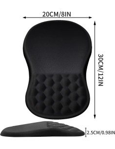 Tapis de Souris Ergonomique avec Repose-Poignet Mousse Mémoire - Abidia Madagascar 2
