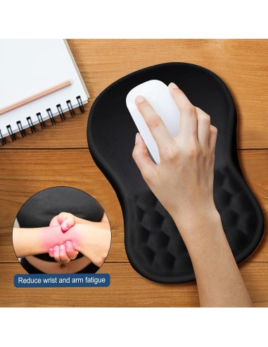Tapis de Souris Ergonomique avec Repose-Poignet Mousse Mémoire - Abidia Madagascar