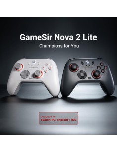 Manette GameSir Nova Lite 2 Noire - Sans-fil Effet Hall 1000Hz - Abidia Madagascar 2