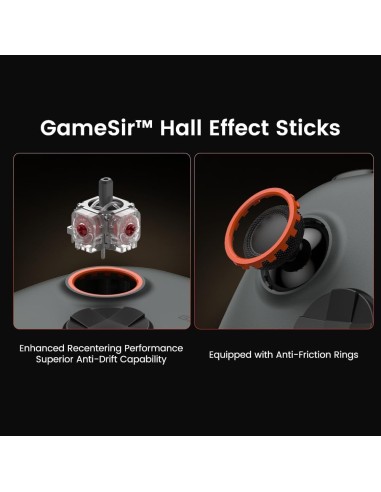 Manette GameSir Nova Lite 2 Noire - Sans-fil Effet Hall 1000Hz - Abidia Madagascar
