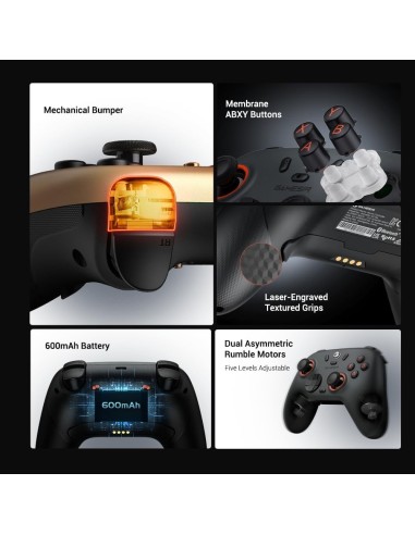 Manette GameSir Nova Lite 2 Noire - Sans-fil Effet Hall 1000Hz - Abidia Madagascar