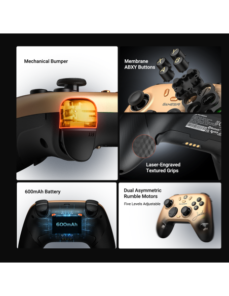 GameSir Nova 2 Lite Gold Champion Edition - Manette Sans-fil - Abidia Madagascar