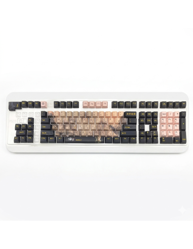 Set Keycaps PBT Wukong Édition Premium - Clavier Custom MX - Abidia Madagascar