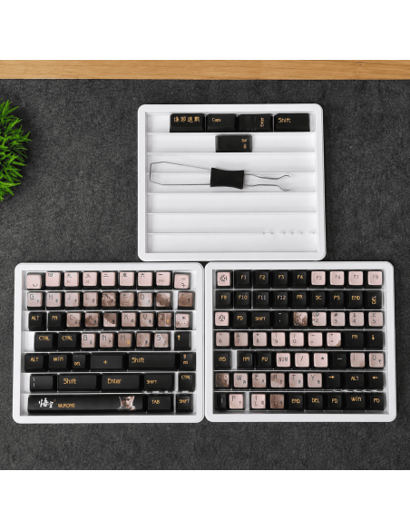 Set Keycaps PBT Wukong Édition Premium - Clavier Custom MX - Abidia Madagascar