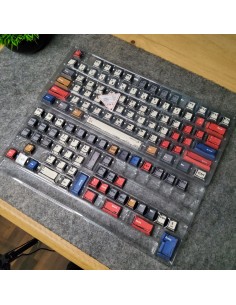 Set Keycaps PBT XDA Minimaliste Blanc et Rouge - 125 Touches - Abidia Madagascar 2