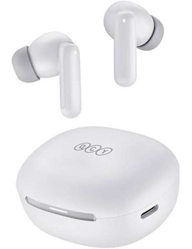 QCY MeloBuds N30 Blanc - Écouteurs Sans Fil ANC & Autonomie 55H - Abidia Madagascar