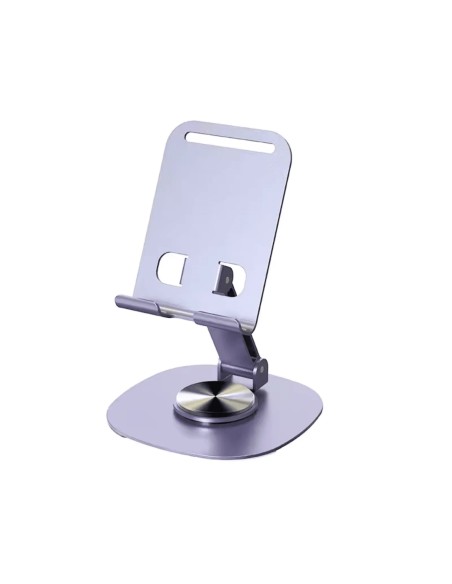 Support Téléphone  Aluminium Gris Rotatif 360° - Abidia Madagascar