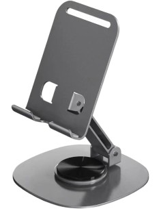 Support Téléphone  Aluminium Noir Rotatif 360° - Abidia Madagascar