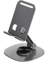 Support Téléphone  Aluminium Noir Rotatif 360° - Abidia Madagascar