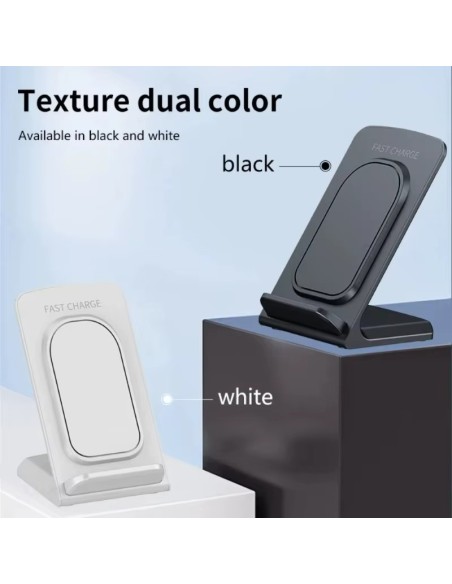 Chargeur Sans Fil Rapide Induction Blanc 15W- Abidia Madagascar