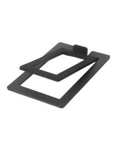 Support Enceinte Bureau Incliné Noir 12x8cm pour Baffle - Abidia Madagascar