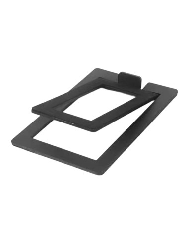 Support Enceinte Bureau Incliné Noir 12x8cm pour Baffle - Abidia Madagascar