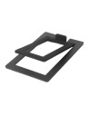 Support Enceinte Bureau Incliné Noir 12x8cm pour Baffle - Abidia Madagascar