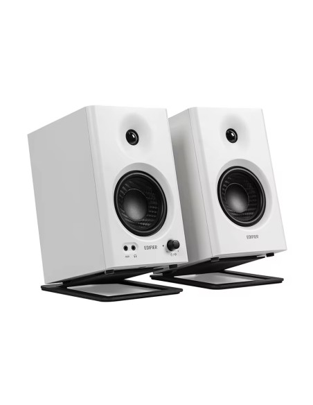 Support Enceinte Bureau Incliné Noir 12x8cm pour Baffle - Abidia Madagascar