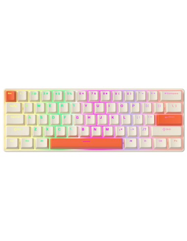 Clavier Mécanique Furycube TS61 Beige RGB – Red Switch | Compact 60% Gaming- Abidia madaghascar