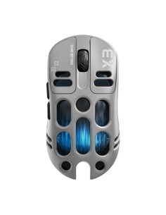 Souris Gaming T-WOLF X3 Sans Fil Tri-Mode Gris / Gray | Abidia Madagascar