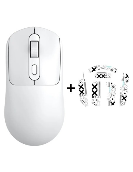 Souris T-WOLF X8 Blanche Sans Fil Silencieuse (PixArt 3212/Bluetooth) | Abidia Madagascar