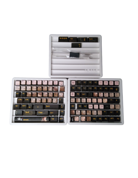 Set Keycaps PBT Wukong Édition Premium - Clavier Custom MX - Abidia Madagascar