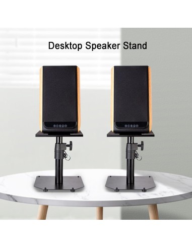 Paire de Supports Enceintes de Bureau Ajustables | Abidia