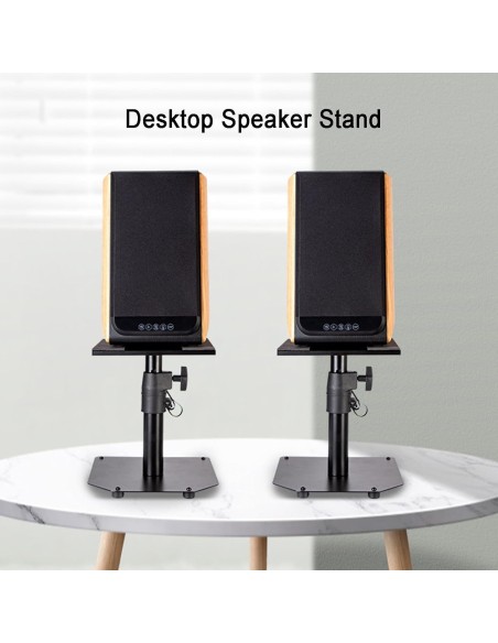 Paire de Supports Enceintes de Bureau Ajustables | Abidia