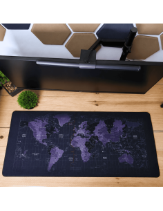 Mousepad XXL 900x400x4 - Map terre -abidia madagascar 2