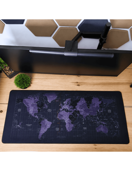 Mousepad XXL 900x400x4 - Map terre -abidia madagascar