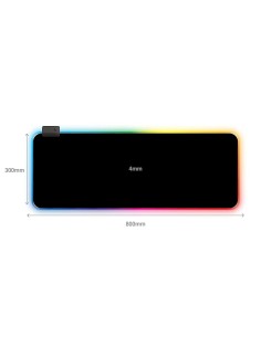 Tapis de Souris RGB Gaming 800×300×4 mm – Abidia 2