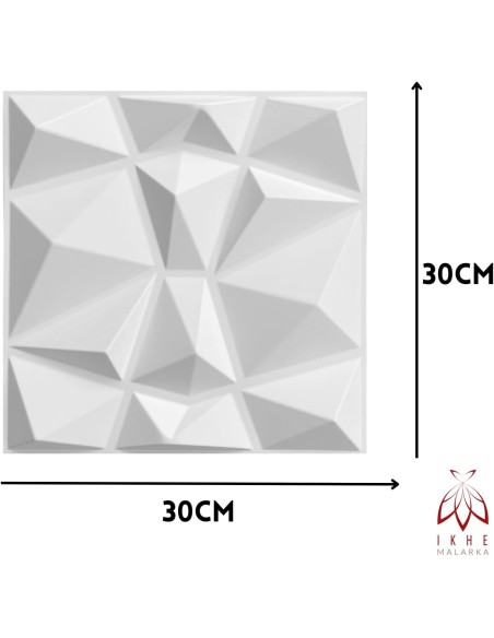 Panneau acoustique mural blanc 30×30 cm | Abidia Madagascar