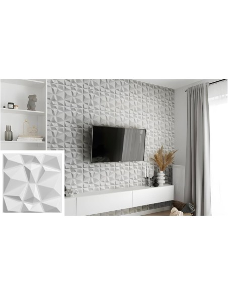 Panneau acoustique mural blanc 30×30 cm | Abidia Madagascar