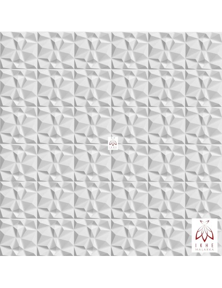 Panneau acoustique mural blanc 30×30 cm | Abidia Madagascar