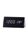 Horloge numérique LED triangulaire noire | Abidia Madagascar