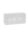 Horloge numérique LED rectangulaire blanche | Abidia Madagascar