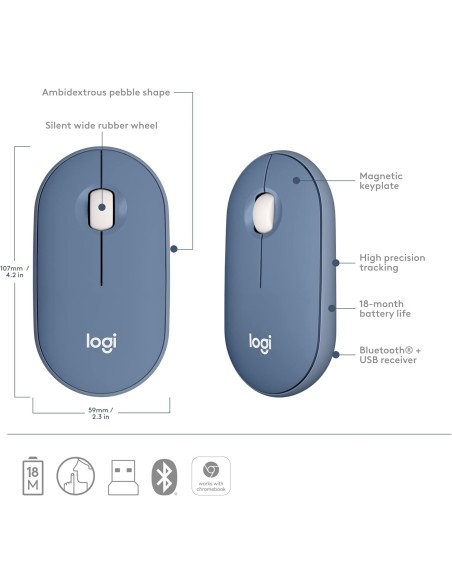 Logitech Pebble Combo for Mac – Clavier Neuf + Souris M350 Occasion - Madagascar