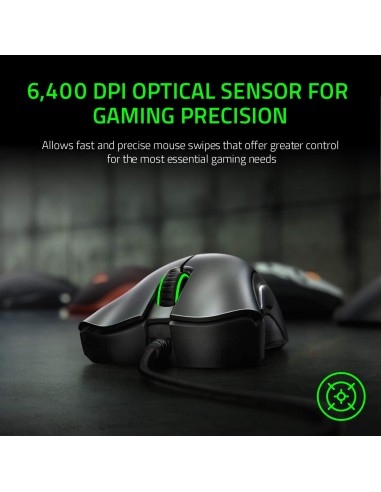 Razer DeathAdder Essential (2021) – Souris Gaming Filaire 6400 DPI, Ergonomique, 5 Boutons Programmables - abidia Madagascar