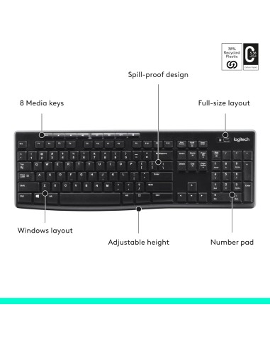 Logitech K270 – Clavier sans fil USB fiable et durable | Abidia Madagascar