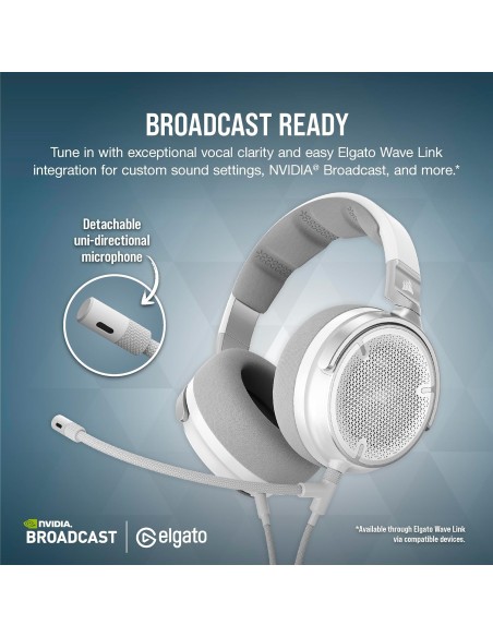 Corsair Virtuoso Pro Blanc – Casque Gaming Filaire Audio Haute Fidélité - abidia Madagascar