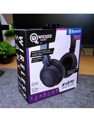 Casque Bluetooth Wicked Audio Endo WIBT150 Noir - abidia Madagascar
