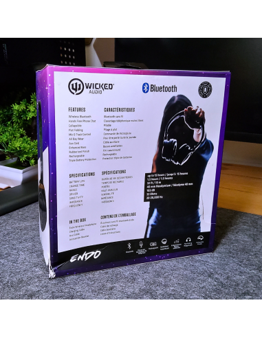 Casque Bluetooth Wicked Audio Endo WIBT150 Noir - abidia Madagascar