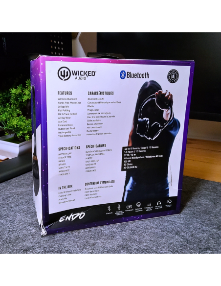Casque Bluetooth Wicked Audio Endo WIBT150 Noir - abidia Madagascar