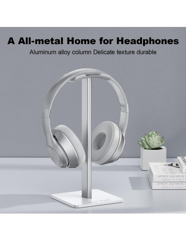 Support Casque New Bee – Aluminium & Plastique, Stable et Élégant, Bureau et Gaming | Abidia Madagascar