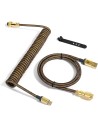 Coiled Cable Attack Shark MambaSnake dorée  – Câble Tressé pour Claviers et Périphériques Gaming - abidia Madagascar