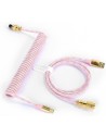 Coiled Cable Attack Shark MambaSnake Rose – Câble Tressé pour Claviers et Périphériques Gaming -abidia Madagascar