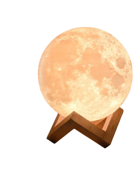 3D Moon Light Dream of Moonfall – Veilleuse Lune LED Rechargeable via Câble d’Origine, Tactile - abidia Madagascar