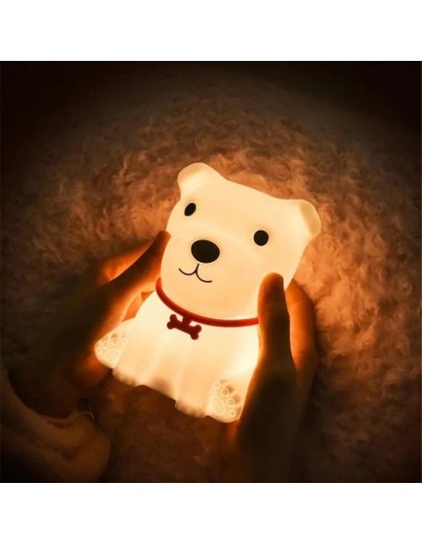 Silicone Night Light Rechargeable Type-C – Veilleuse LED Tactile en Silicone Souple pour Chambre Enfant - abidia Madagascar