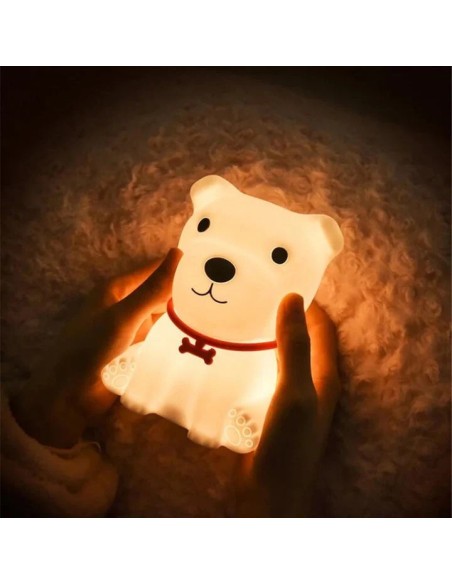 Silicone Night Light Rechargeable Type-C – Veilleuse LED Tactile en Silicone Souple pour Chambre Enfant - abidia Madagascar