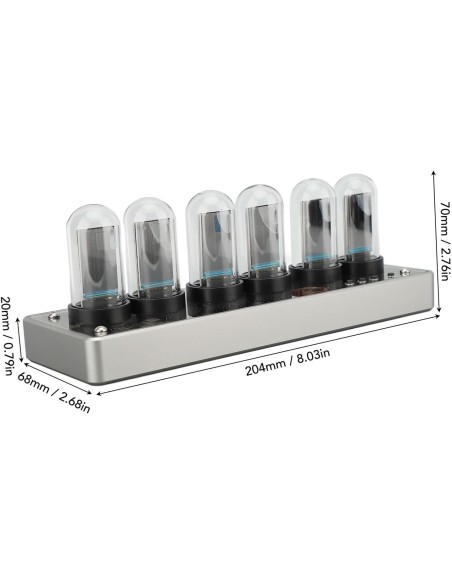 Horloge Numérique Mini Tube – Affichage LED Moderne, Alimentation Secteur USB Type-C - abidia Madagascar