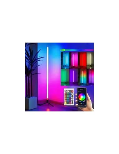 RGB Floor Lamp – Lampe de Sol LED 5050 (60 LEDs), USB Type-C, Éclairage Multicolore - abidia Madagascar
