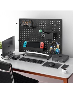 Pack Pegboard Métal Premium 60×40 cm – Panneau Mural Ultra Résistant avec Accessoires Complets | Abidia Madagascar 2