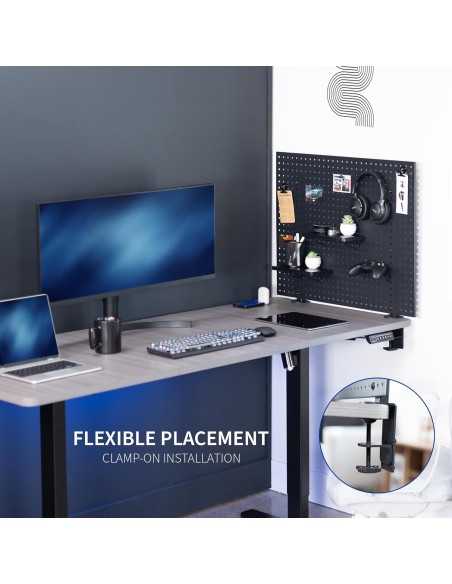 Pack Pegboard Métal Premium 60×40 cm – Panneau Mural Ultra Résistant avec Accessoires Complets | Abidia Madagascar